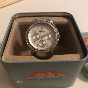 Fossil watch, stainless steel